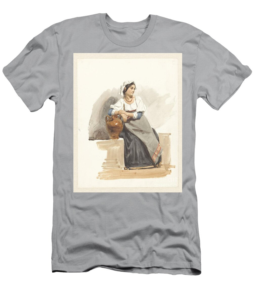 Costume Study of an Italian Girl Pierre Louis Dubourcq 1825 1873 Pierre Louis Dubourcq T-Shirt