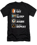 Courageous Attractive Eat Sleep Anime Repeat Sushi Sloth Funny Kawaii Manga Gift for Birthday Ezone Prints T-Shirt