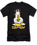 Courageous Attractive Llamen Llama Ramen Noodle Japanese Anime Kawaii Gift Ezone Prints T-Shirt