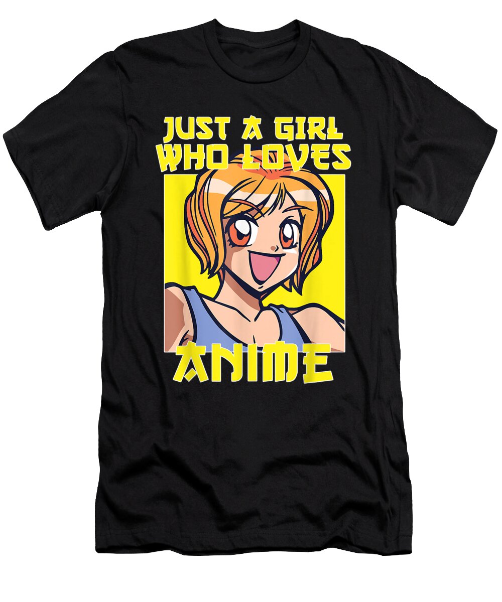 Courageous Good Anime Gift for Teen Girls Women Anime Merch Anime Lover Gift for Birthday Ezone Prints T-Shirt