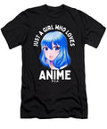 Courageous Good Just a Girl Who Loves Anime Gifts for Teen Girls Japanese Christmas Holiday Ezone Prints T-Shirt