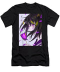 Courageous Lucky Anime Girl Aesthetic Floral Japanese Kawaii Waifuretro Wave Ezone Prints T-Shirt