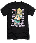 Courageous Lucky Happy Watch Anime Cute Kawaii Blonde Girl Illustration Halloween Holiday Retro Ezone Prints T-Shirt
