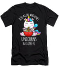 Courageous Lucky Just a Girl Who Loves Unicorns Ramen Japanese Anime Otaku Awesome for Movie Fan Ezone Prints T-Shirt