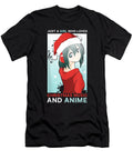 Courageous Nice Kawaii Anime Girl Lover Japanese Otaku Christmas Music Anime Cute Gift Ezone Prints T-Shirt