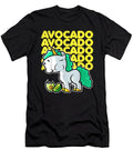 Courageous Passion Cute Unicorn Eating Avocado Kawaii Neko Anime Cute Fan Ezone Prints T-Shirt