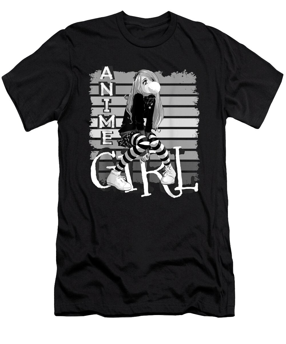 Courageous Passion Kawaii Anime Girl Kawaii Clothes Anime Clothing Otaku Mangaretro Wave Ezone Prints T-Shirt