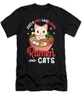 Courageous Passion Ramen Cat Neko Anime Kawaii Otaku Girl Halloween Holiday Retro Ezone Prints T-Shirt
