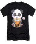 Courageous Strong Kawaii Anime Panda Drinking Boba Bubble Tea Gift for Ezone Prints T-Shirt