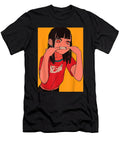 Courageous Yummy Anime Girl Lofi Aesthetic Retro 90s Japanese Waifu Kawaii Gifts for Fan Ezone Prints T-Shirt