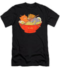 Courageous Yummy Kawaii Anime Cat Japanese Ramen Noodles Gift Cute Gift Ezone Prints T-Shirt