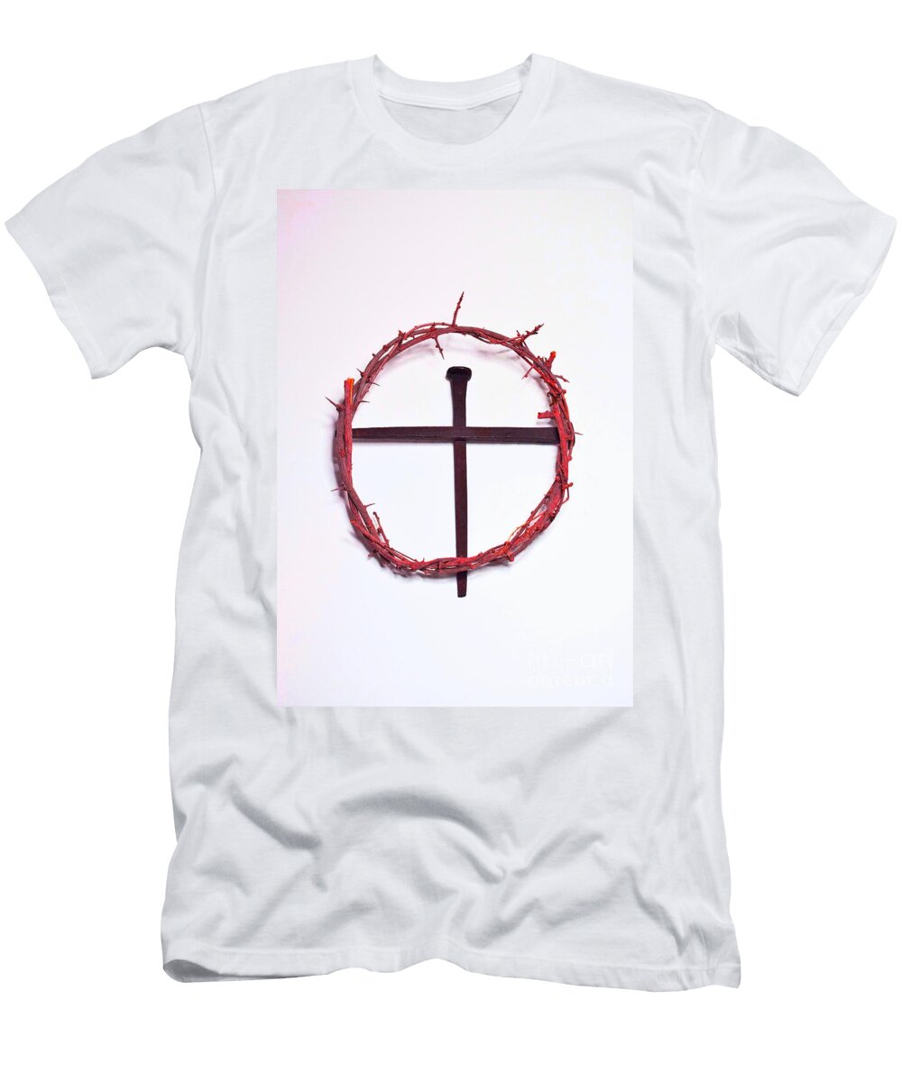 Crown of Thorns and Nail Cross Philip Lehman T-Shirt