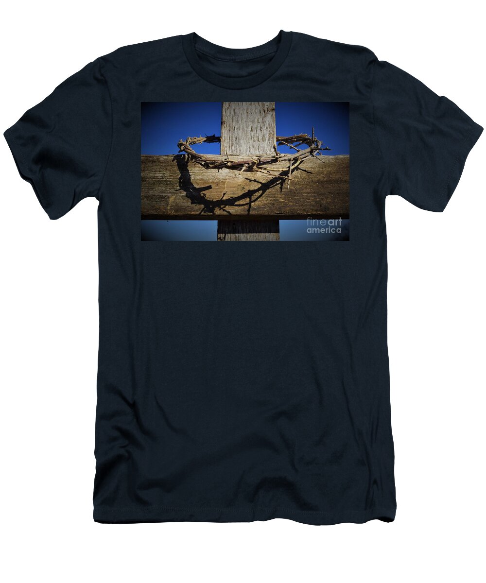Crown of Thorns on Cross Close Up 3b Philip Lehman T-Shirt