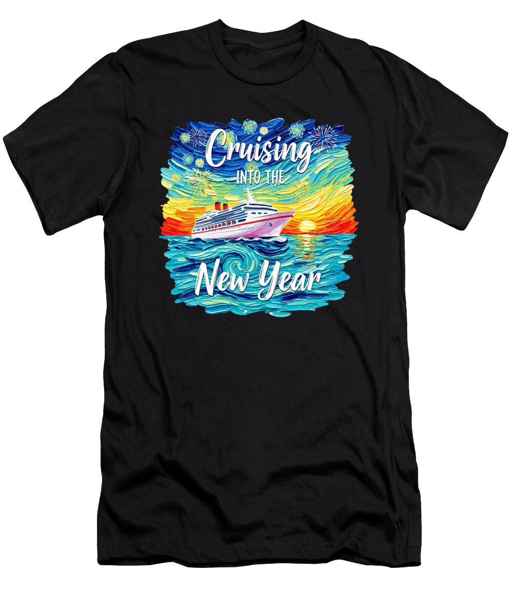 Cruising Into the New Year 2026 Vacation Party Studi Alex T-Shirt