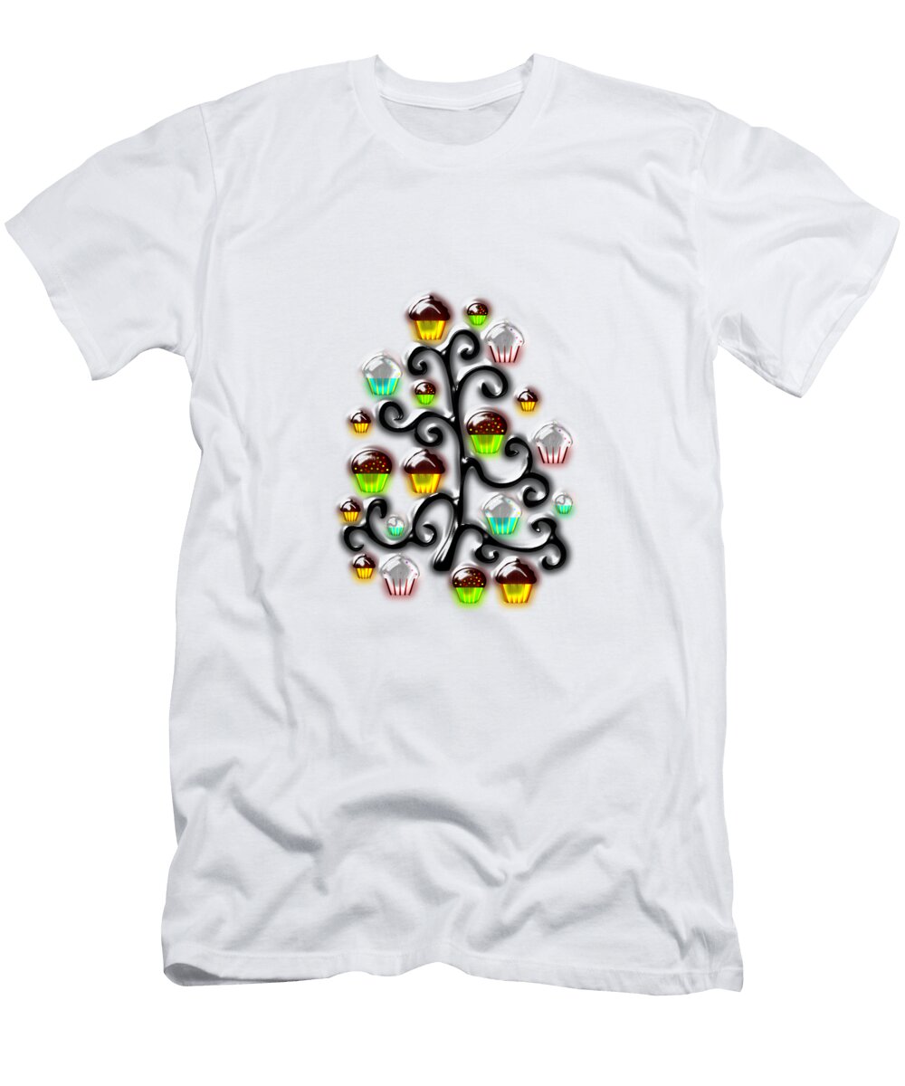 Cupcake Glass Tree Anastasiya Malakhova T-Shirt