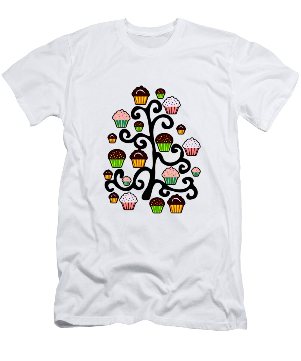 Cupcake Tree Anastasiya Malakhova T-Shirt
