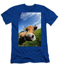 Curious Cow Near the Camera Funny Face with Wide Angle Daniel Megias Del Pozo T-Shirt