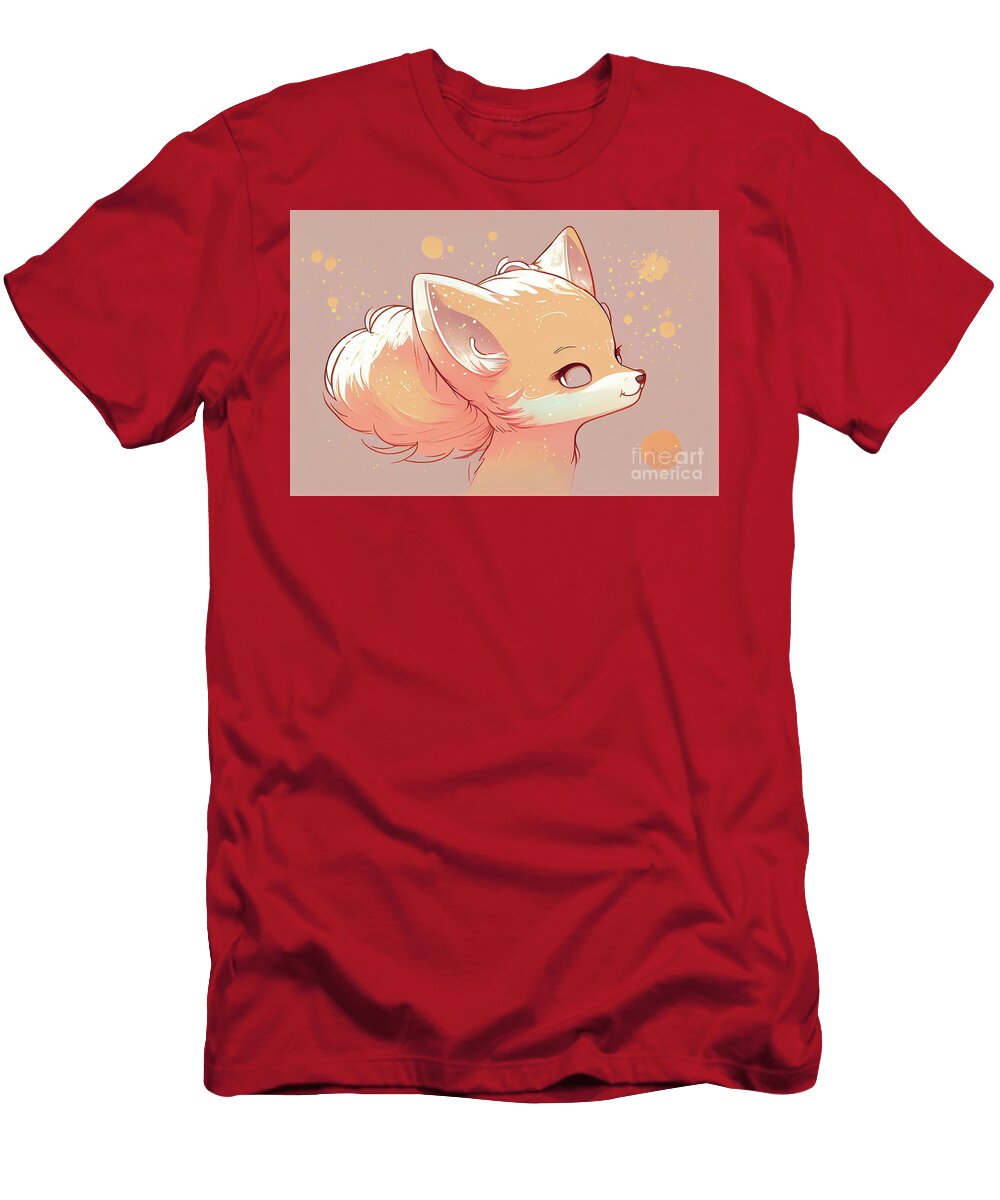 Cute Adorable Kawaii Fox Greeting Cartoon Doodle Beautiful Things T-Shirt