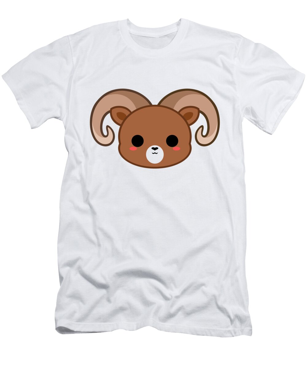 Cute Big Horn Sheep Alien3287 T-Shirt