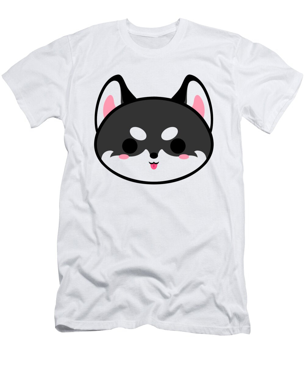 Cute Black Alaskan Malamute Alien3287 T-Shirt