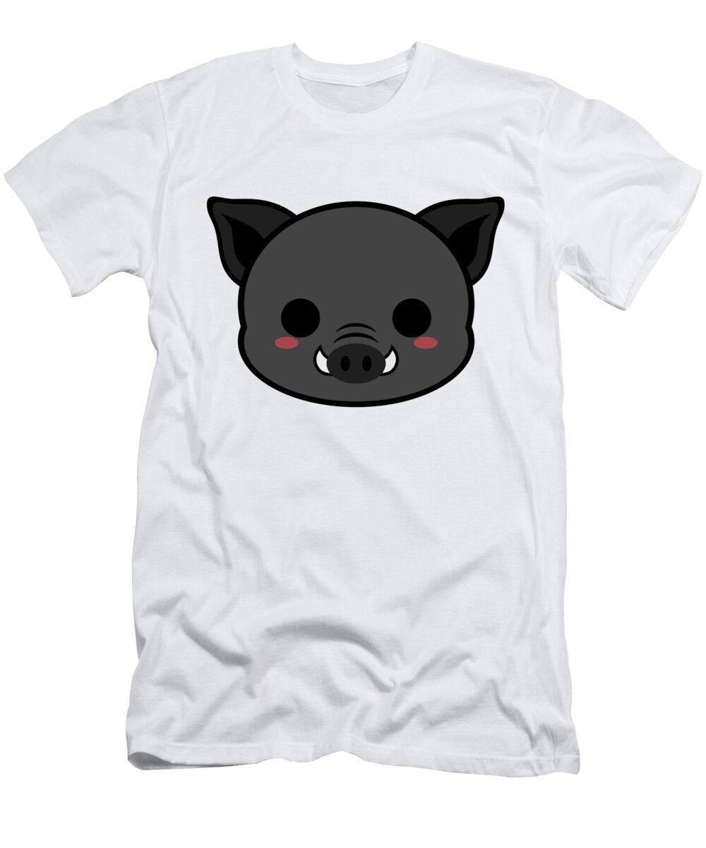 Cute Black Boar Alien3287 T-Shirt
