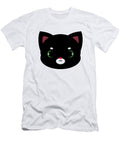 Cute Black Cat with Pink Nose Alien3287 T-Shirt