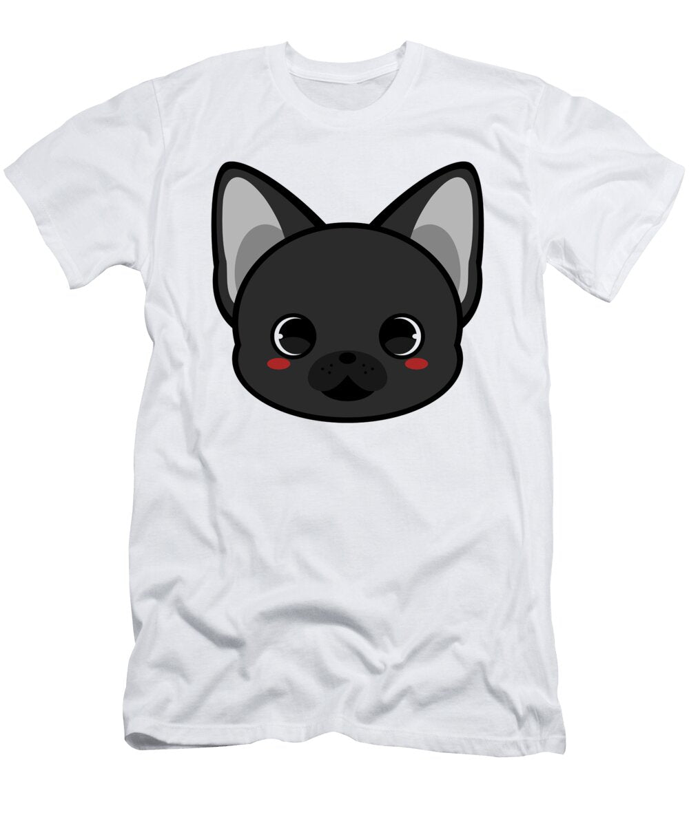 Cute Black French Bulldog Alien3287 T-Shirt