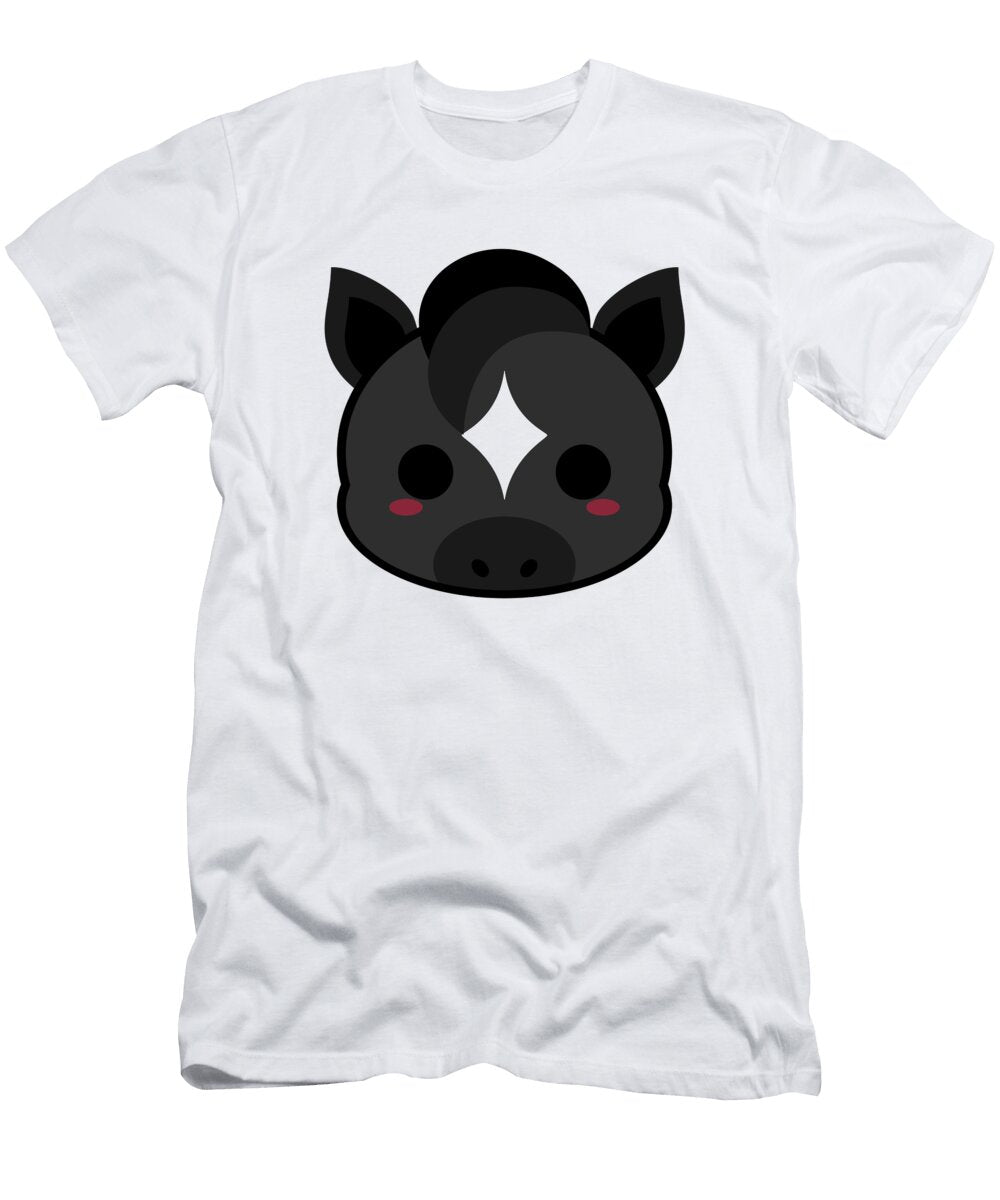 Cute Black Pony Alien3287 T-Shirt