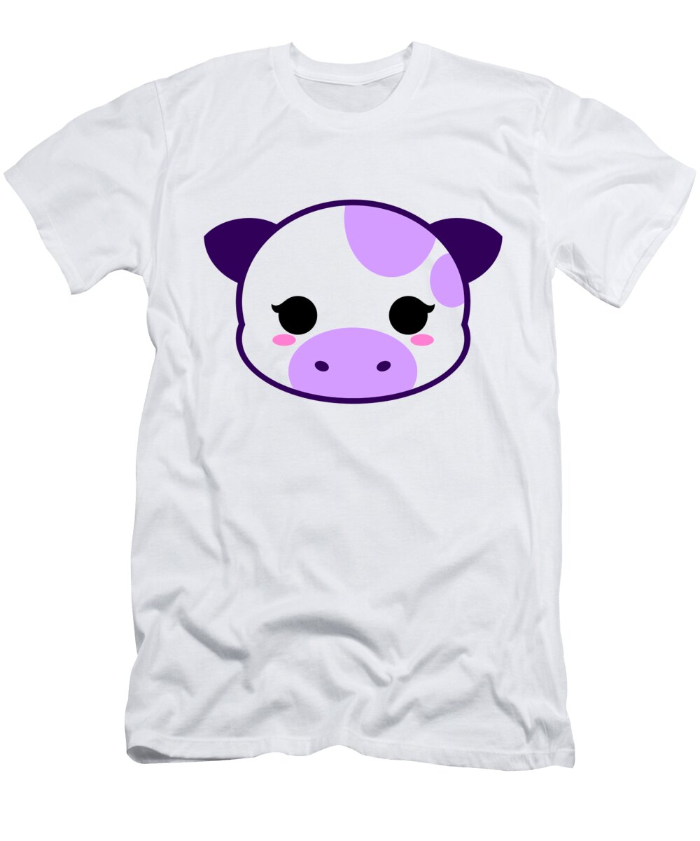 Cute Blueberry Cow Alien T-Shirt
