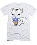 Cute Boba Kitty Cat Bubble Pearl Milk Tea Kawaii Dnt Prints T-Shirt