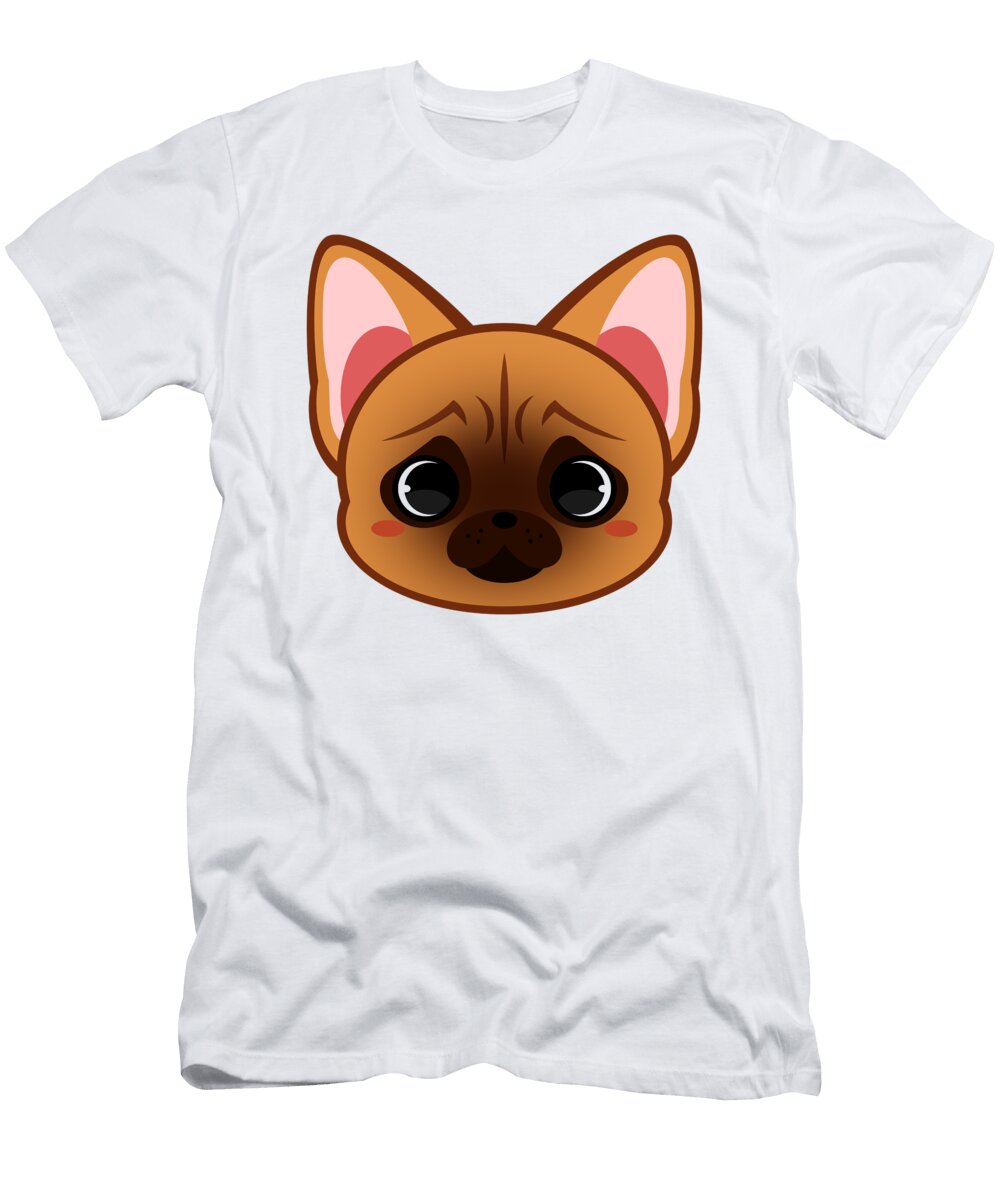 Cute Brown French Bulldog Alien3287 T-Shirt