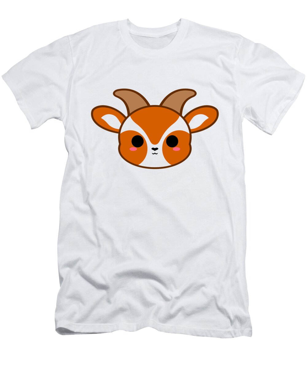 Cute Brown Goat Alien3287 T-Shirt