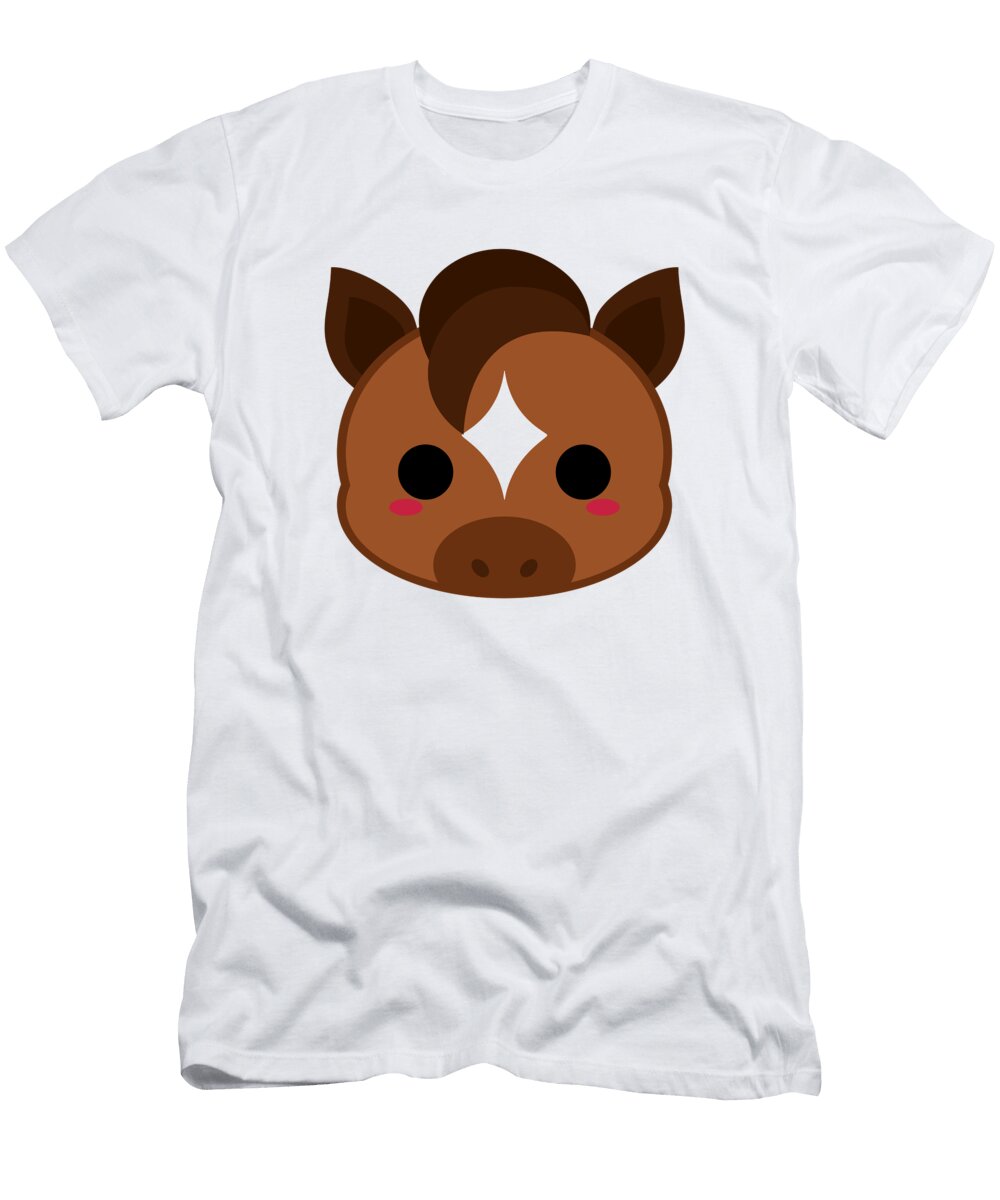 Cute Brown Horse Alien3287 T-Shirt