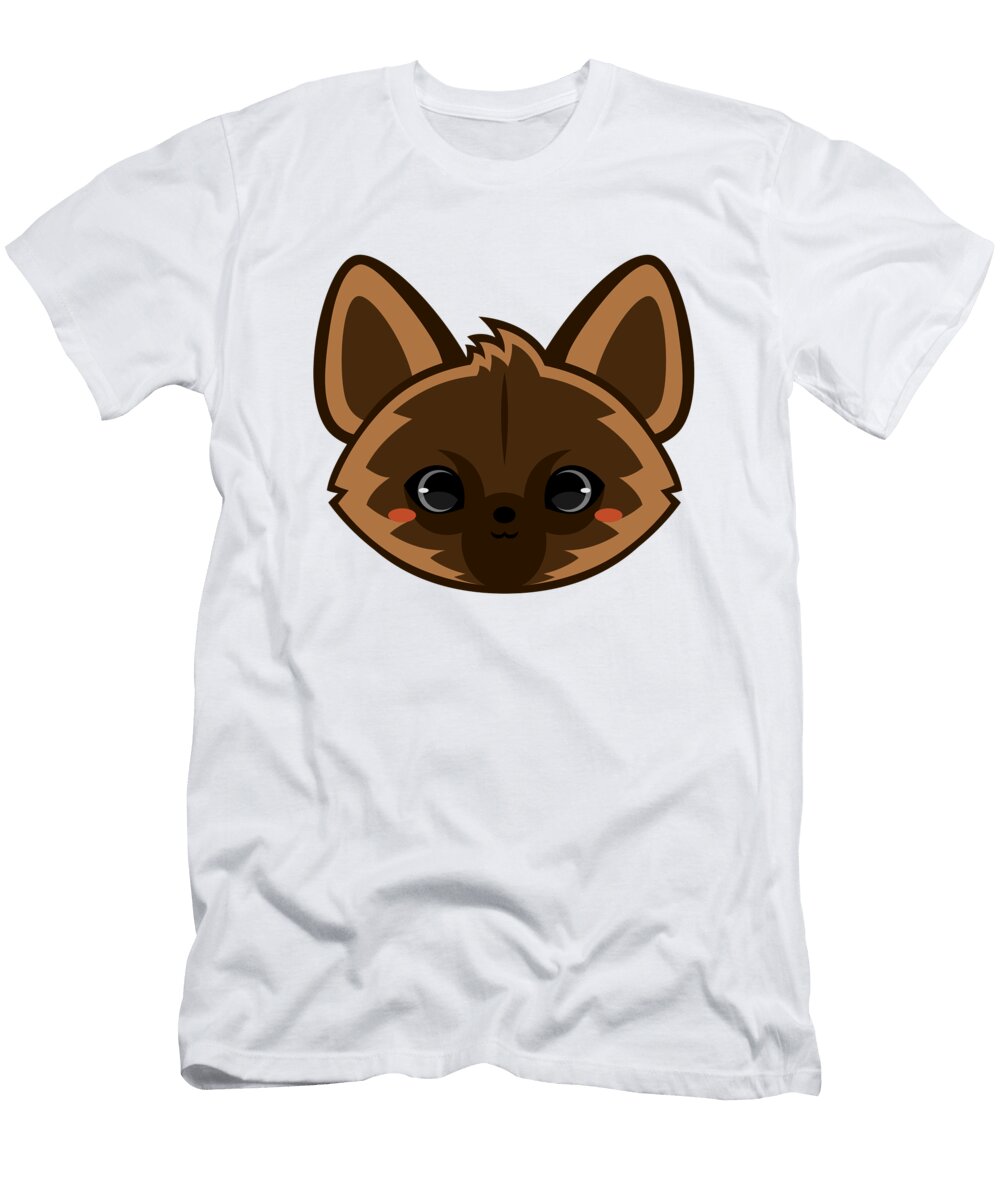 Cute Brown Hyena Alien3287 T-Shirt
