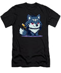 Cute Cartoon Wolf Ninja and His Dog Sidekick Studi Alex T-Shirt