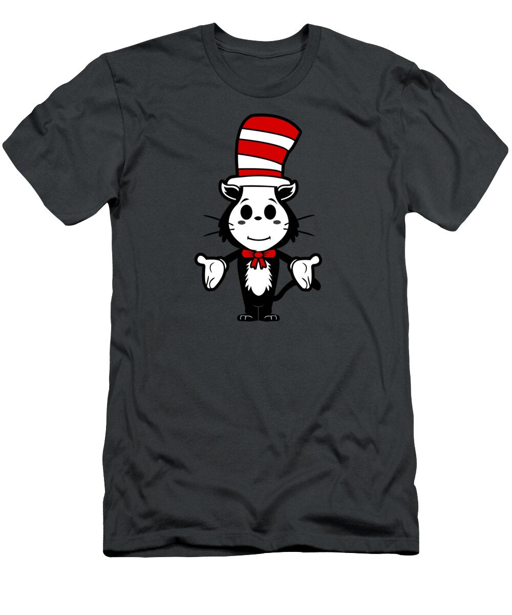 Cute Cat in the Hat Chibi Kimberly a Gibbs T-Shirt