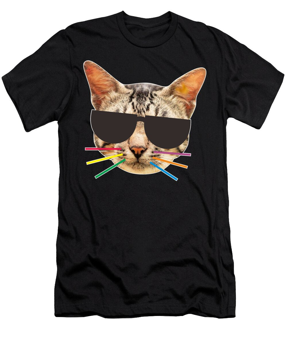 Cute Cat with Black Eyeglasses Ahmad Nusyirwan T-Shirt