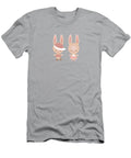 Cute Chibi Bunny Couple Looking Sporty Barefoot Bodeez Art T-Shirt