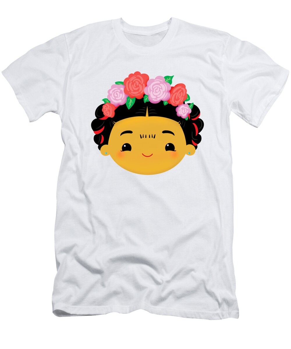 Cute Chibi Flower Girl with Flowers Ivan Florentino Ramirez T-Shirt