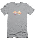 Cute Chibi Puppy Sporty Couple Skating and Playing Tennis Barefoot Bodeez Art T-Shirt