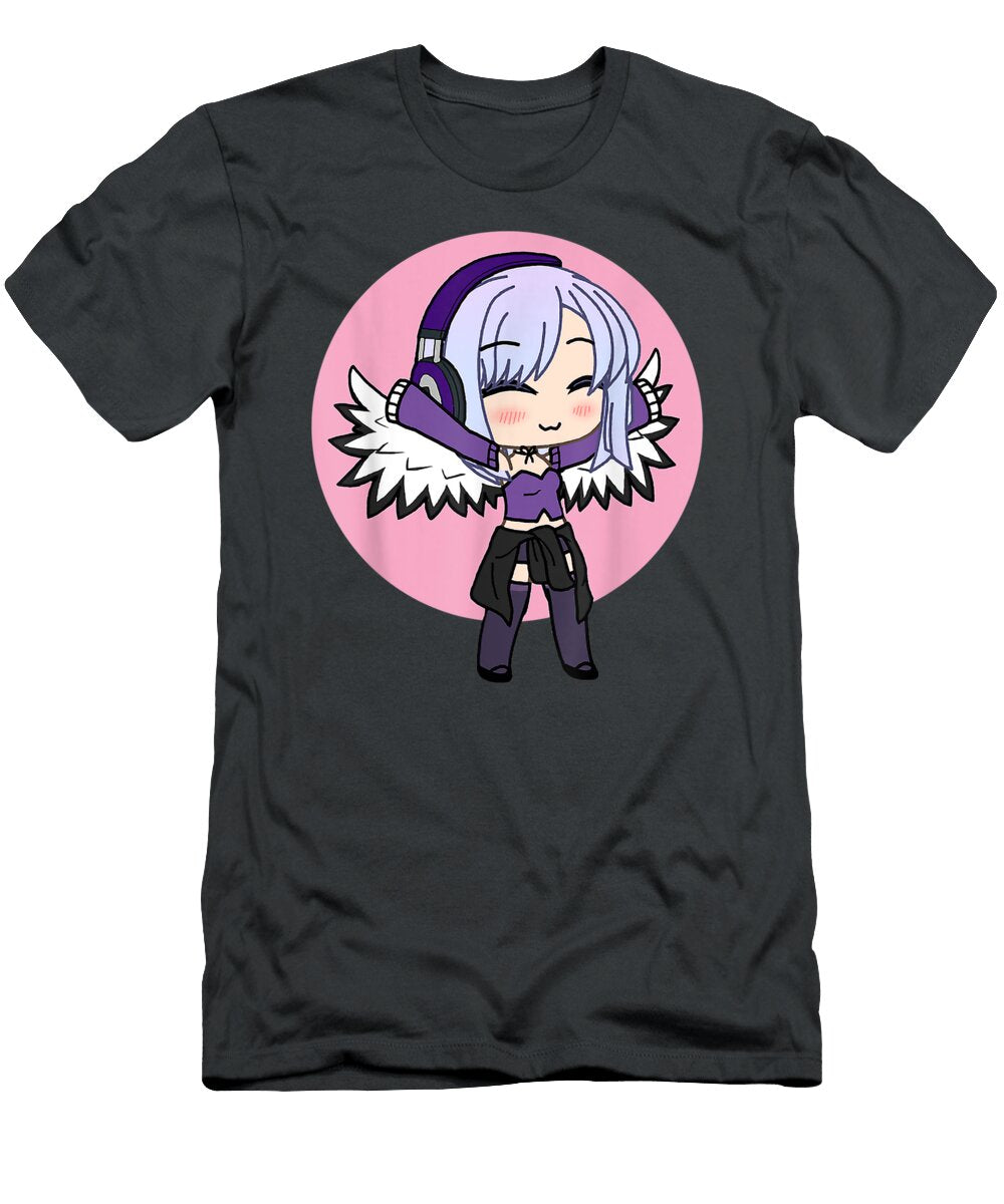 Cute Chibityle Kawaii Anime Girl with Wings Numan Evange T-Shirt