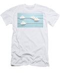 Cute Children or Baby Background White Clouds on the Blue Wood Turgay Koca T-Shirt