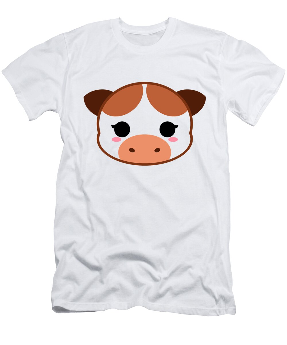 Cute Chocolate Milk Cow Alien3287 T-Shirt