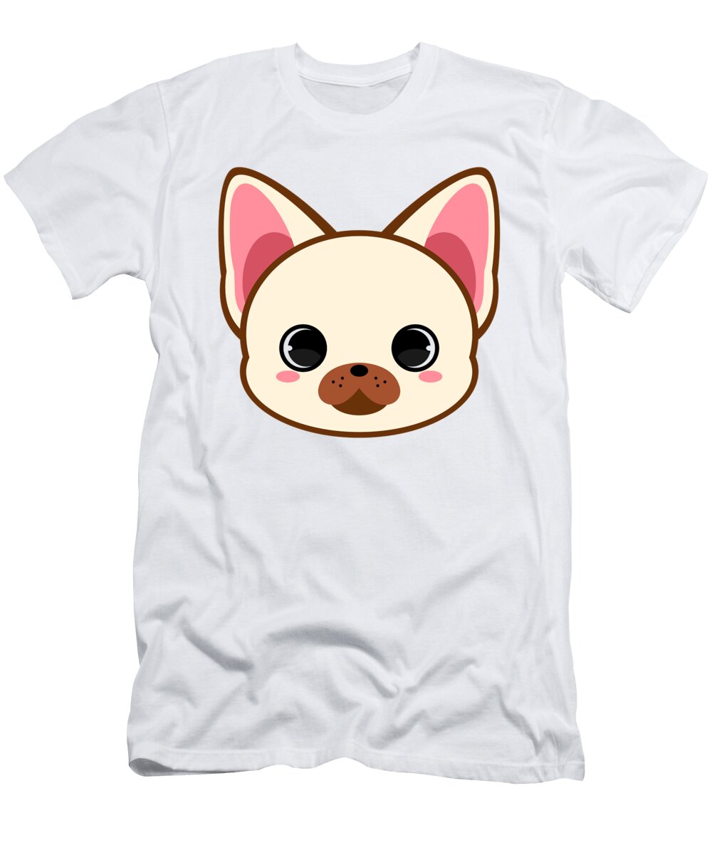 Cute Cream French Bulldog Alien3287 T-Shirt