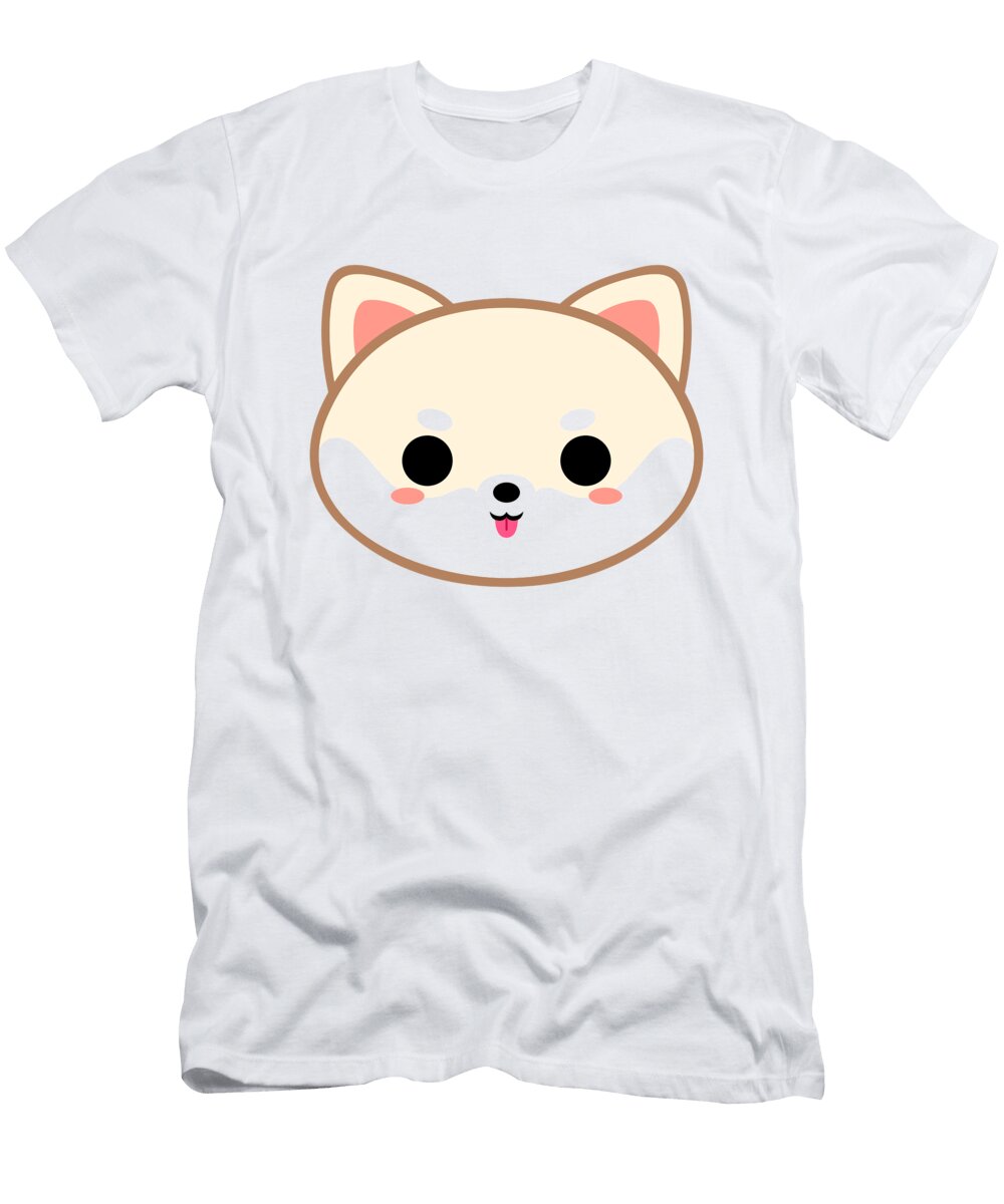 Cute Cream Shiba Inu Alien3287 T-Shirt
