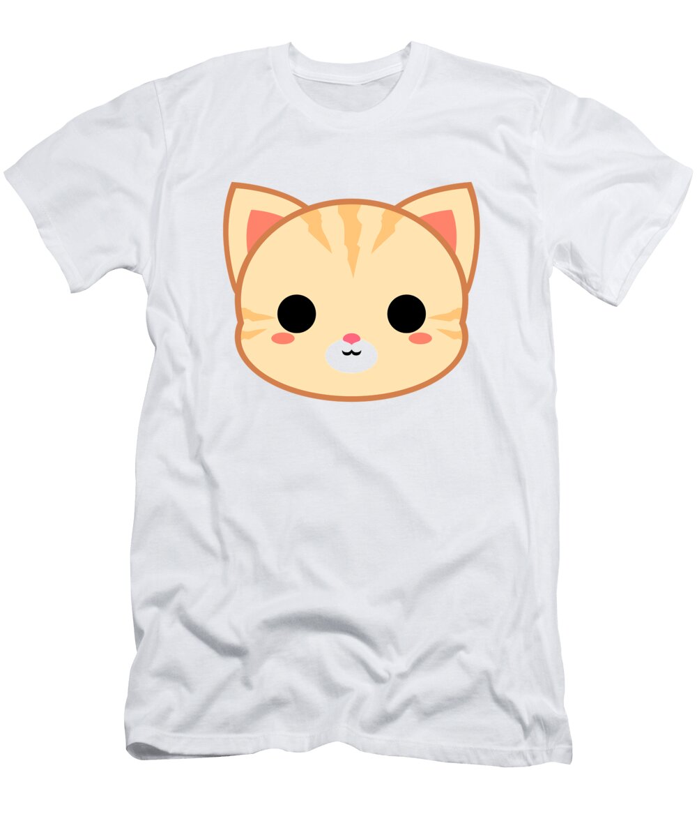 Cute Cream Tabby Cat Alien3287 T-Shirt