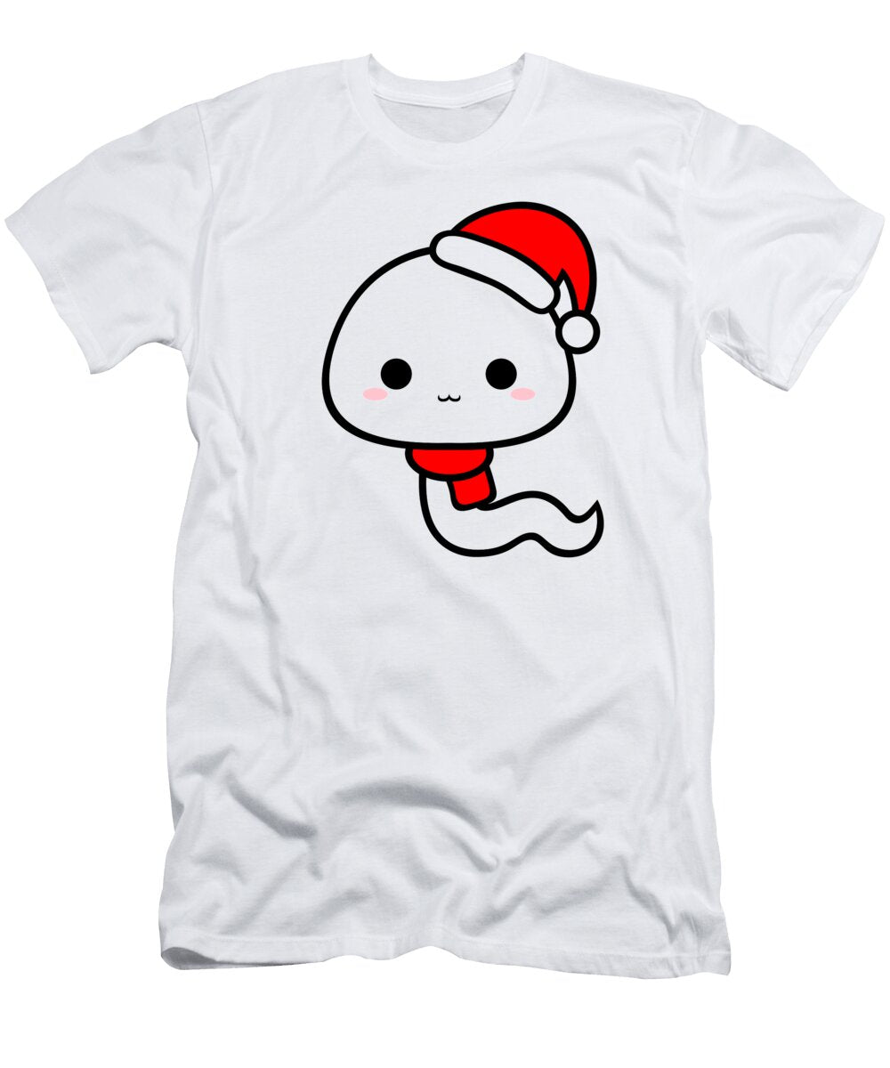 Cute Cute Kawaii Sperm Wear Santa Hat Alien3287 T-Shirt