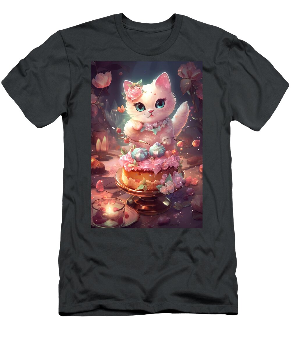 Cute Dessert Kitty Lilia D T-Shirt
