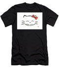 Cute Girl Cat Illustration Happy Kawaii Hello Kitty with a Red B Awen Fine Art Prints T-Shirt