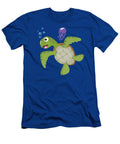 Cute Green Sea Turtle Character Mark Spivey T-Shirt